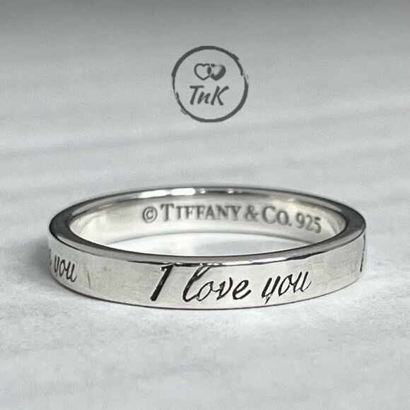 Tiffany & Co. Jewelry - Tiffany & Co. Retired Notes "I Love You" Ring - Sterling Silver - Size 5.5